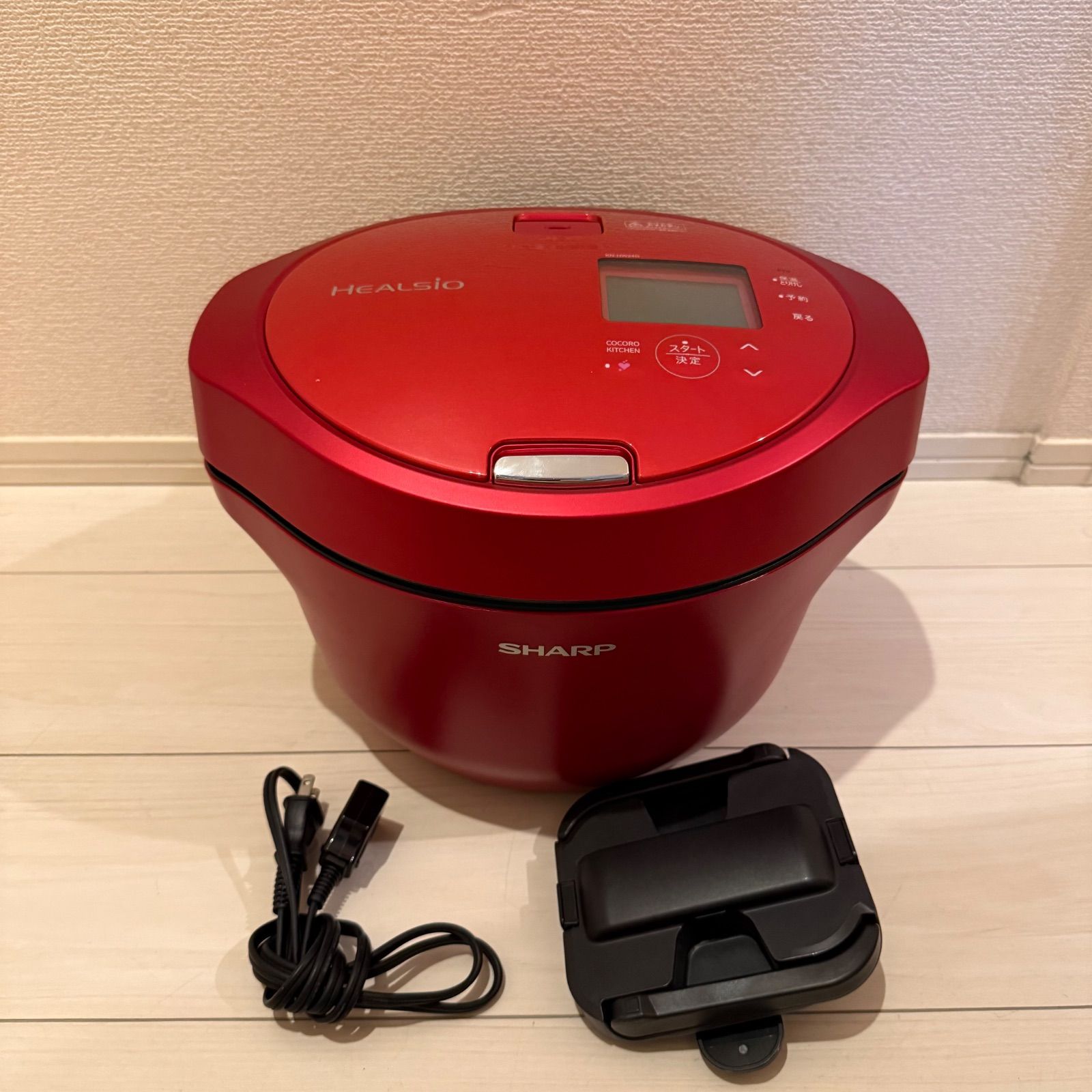 SHARP HEALSIO ホットクック レッド KN-HW24F | ヘルシオ ホットクック：シャープ