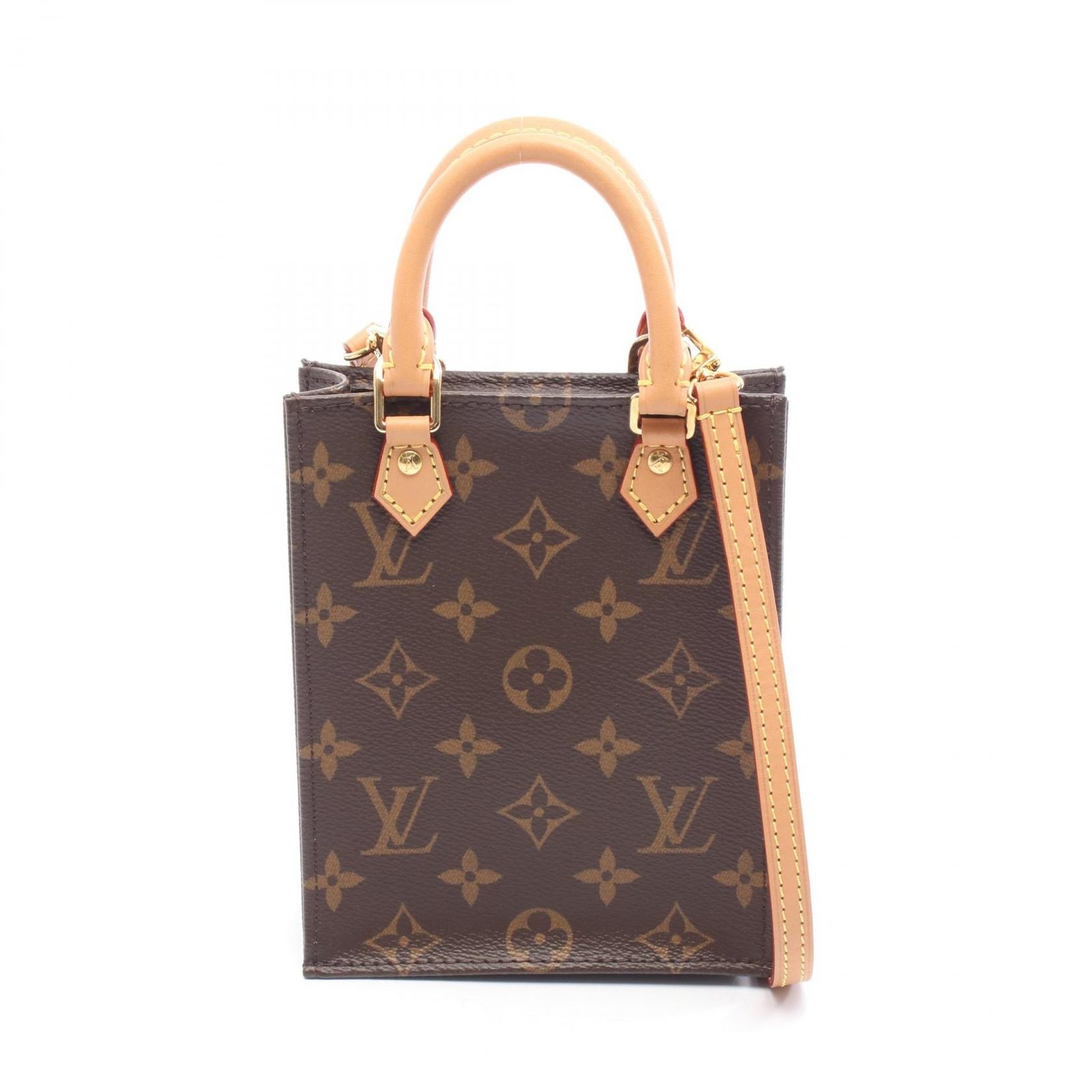 LOUIS VUITTON ルイ・ヴィトン プティット サックプラ モノグラム ハンドバッグ