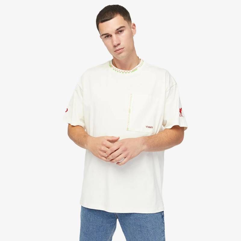 【送料無料・匿名配送】Converse コンバース x リヴァプール FC 公式 限定コラボ 第3弾 ポケット Tシャツ 生成 新品 正規品