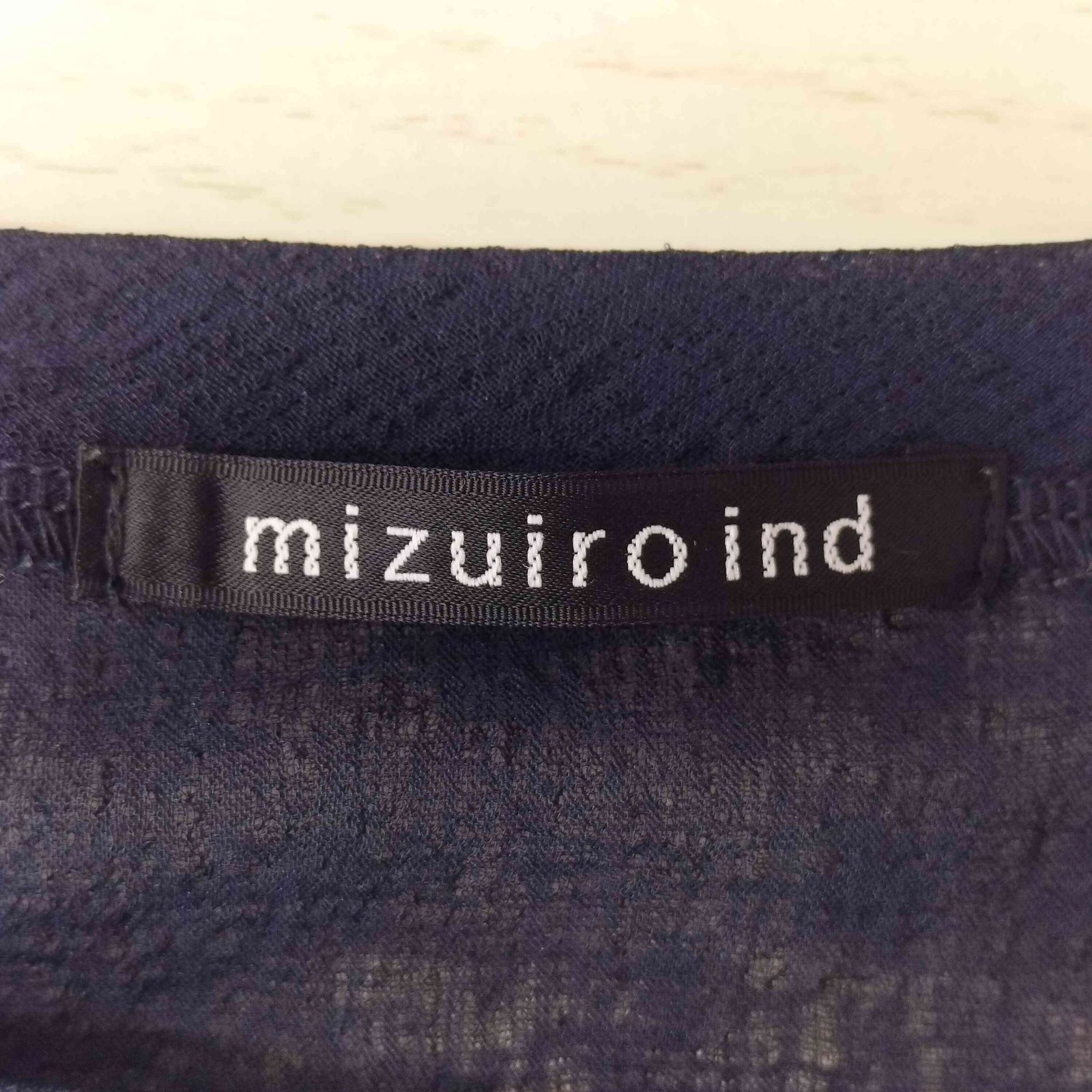 ミズイロインド mizuiro ind 26SS ワッシャーボイルド ワイド プルオーバー レディース FREE ミズイロインド mizuiro ind 26SS ワッシャーボイルド ワイド プルオーバー レディース FREE