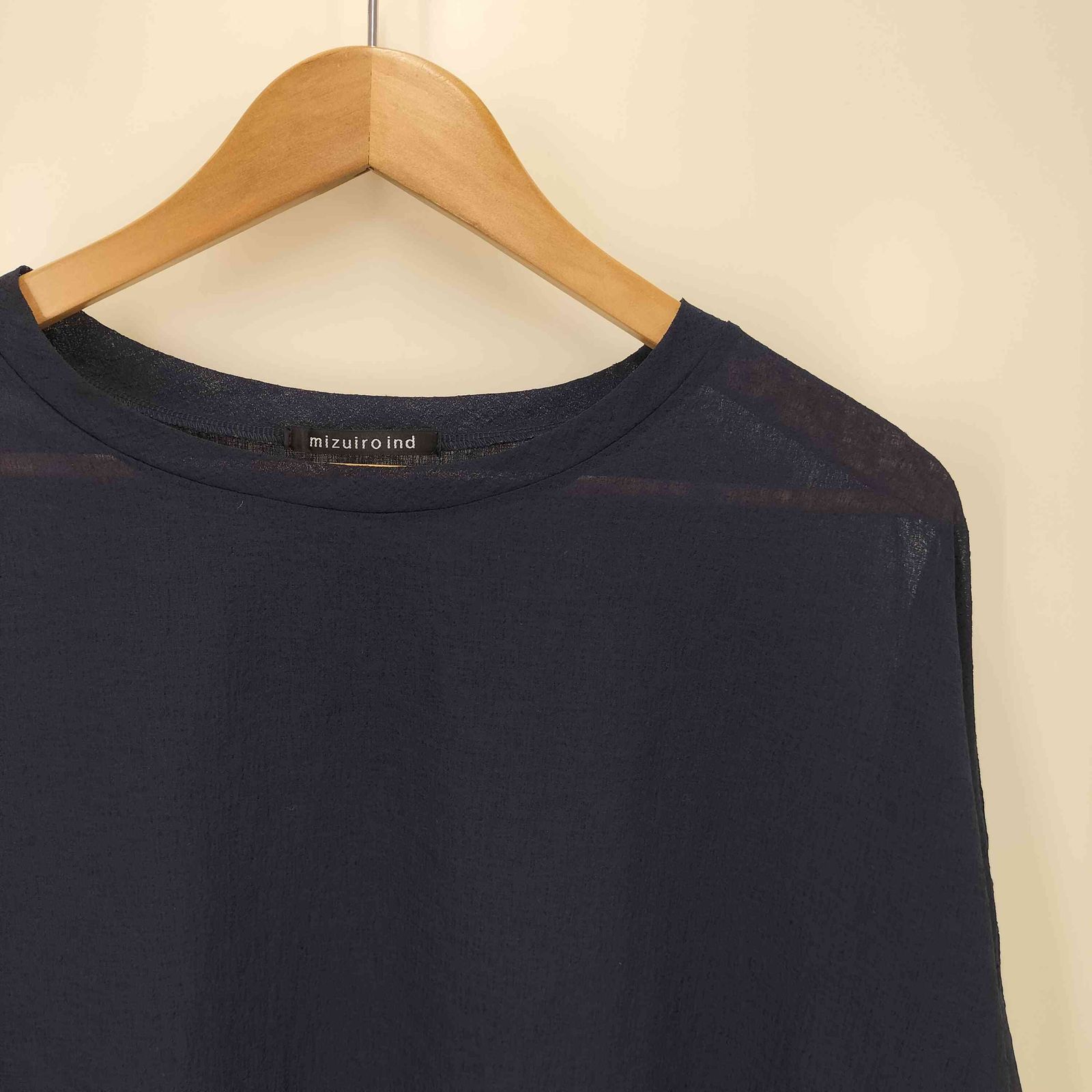 ミズイロインド mizuiro ind 26SS ワッシャーボイルド ワイド プルオーバー レディース FREE ミズイロインド mizuiro ind 26SS ワッシャーボイルド ワイド プルオーバー レディース FREE