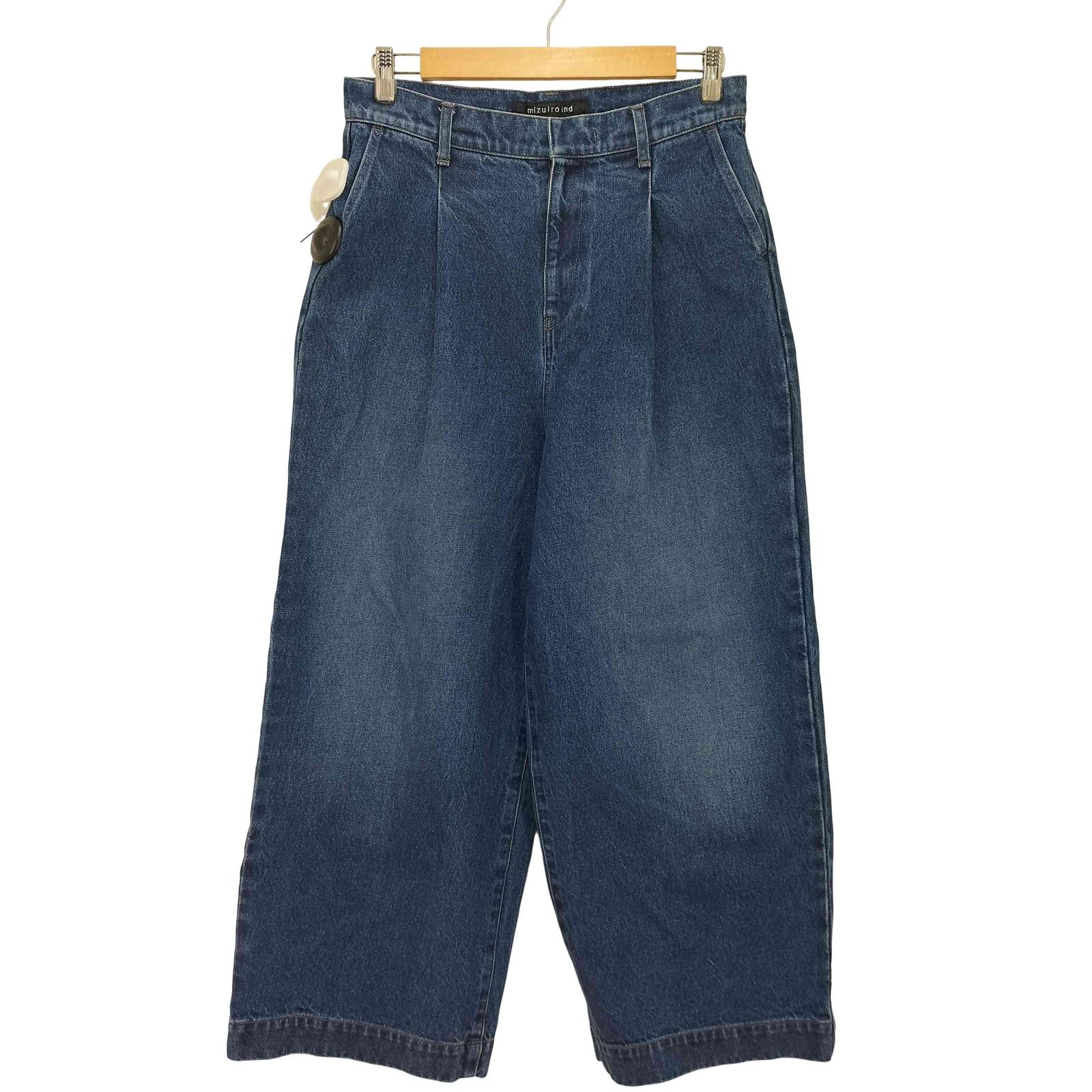 ミズイロインド mizuiro ind 26SS ワイドデニムスラックス レディース FREE