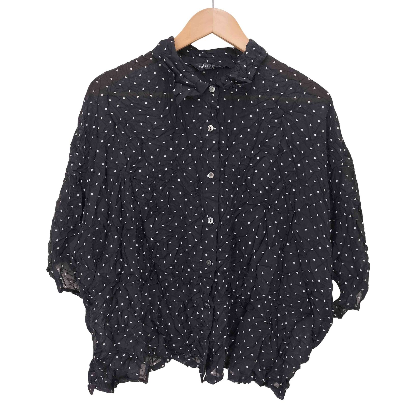 ミズイロインド mizuiro ind 26SS ドットプリント キャッチワッシャー