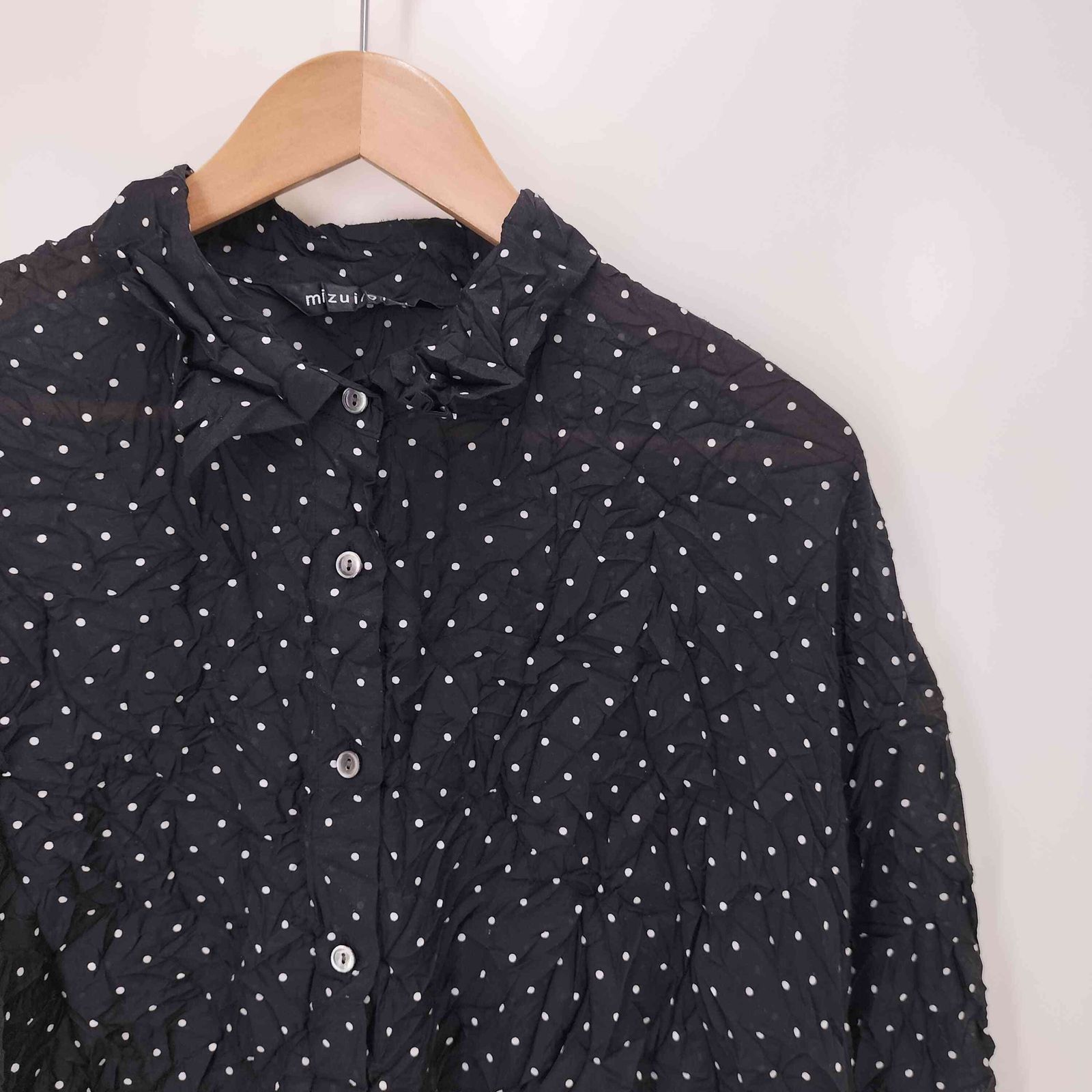 ミズイロインド mizuiro ind 26SS ドットプリント キャッチワッシャー