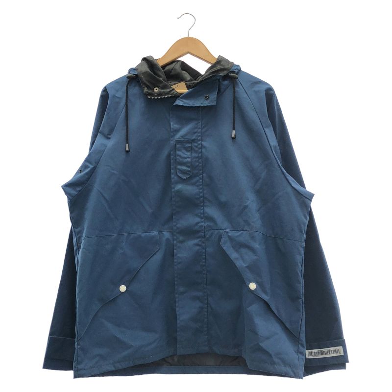 【中古】UNIVERSAL PRODUCTS WAXED MOUNTAIN PARKA サイズ3 ブルー ユニバーサルプロダクツ 203-60402[19]