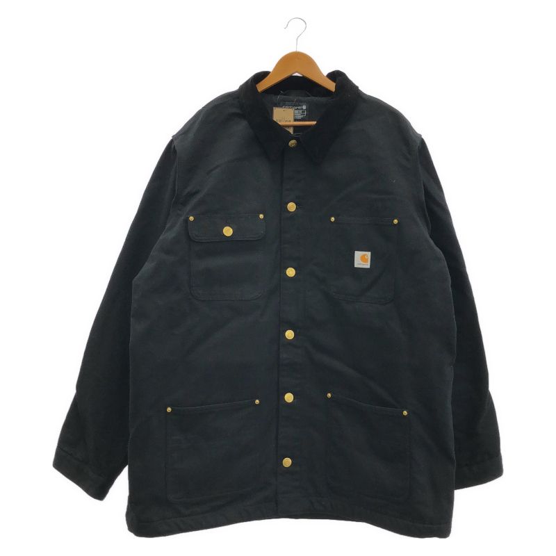 【中古】Carhartt チョアコート ダック生地 ブラック サイズ2XL[19]