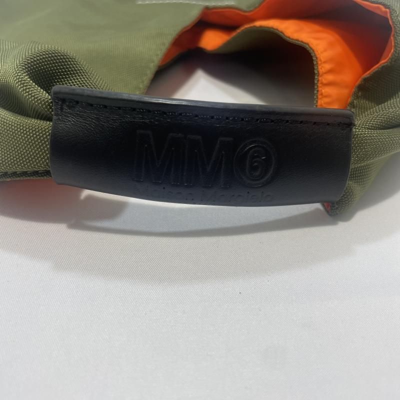 【中古】MAISON MARGIELA MM6 ハンドバッグ カーキ S54WD0043-P4810/H8777[19][240019531845]
