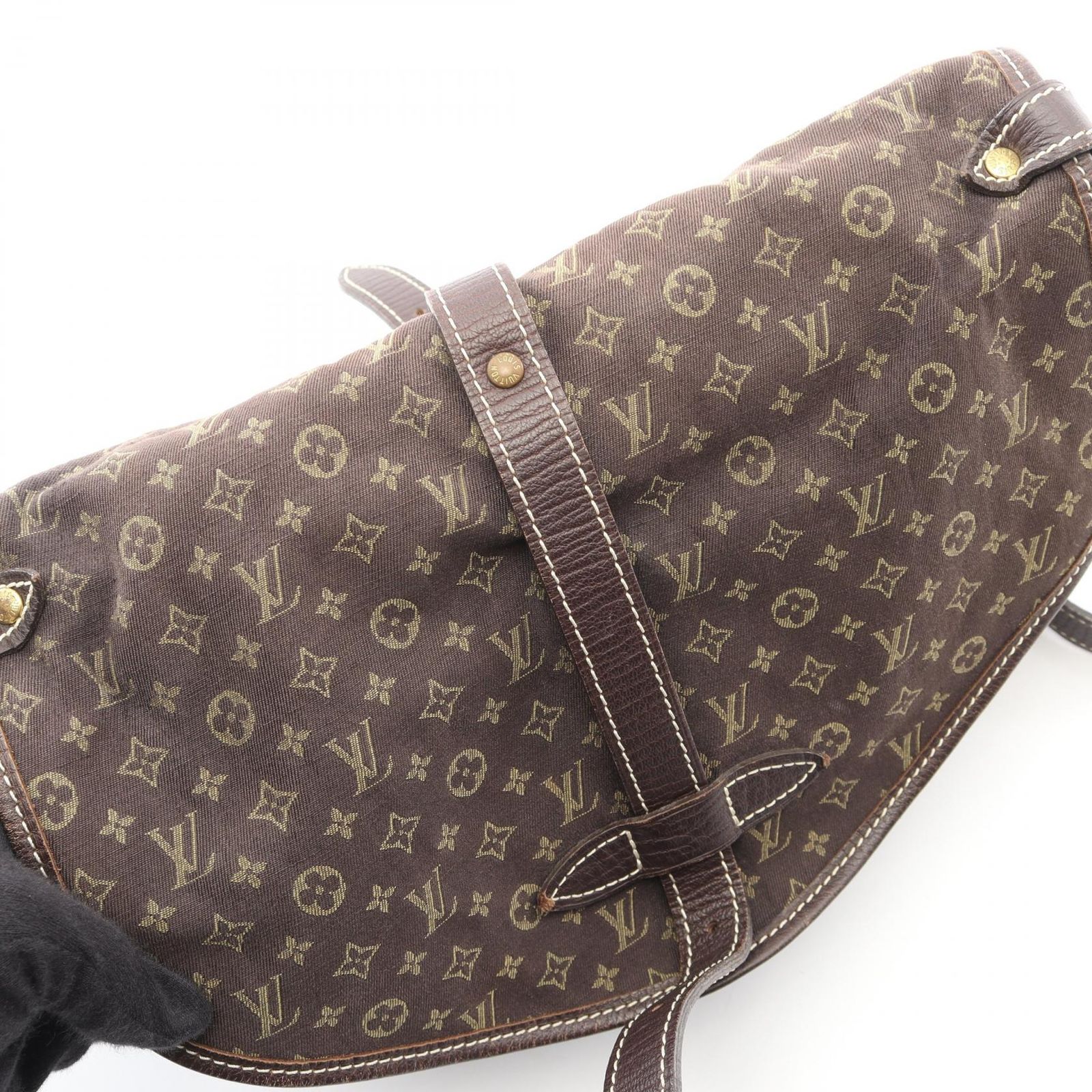 LOUIS VUITTON ルイ・ヴィトン ソミュール モノグラムミニラン エベヌ