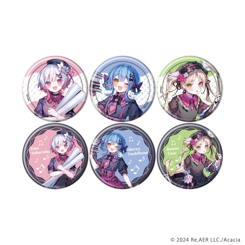 魔法少女ノ魔女裁判』缶バッジ02/ショップ店員風ver. コンプリート