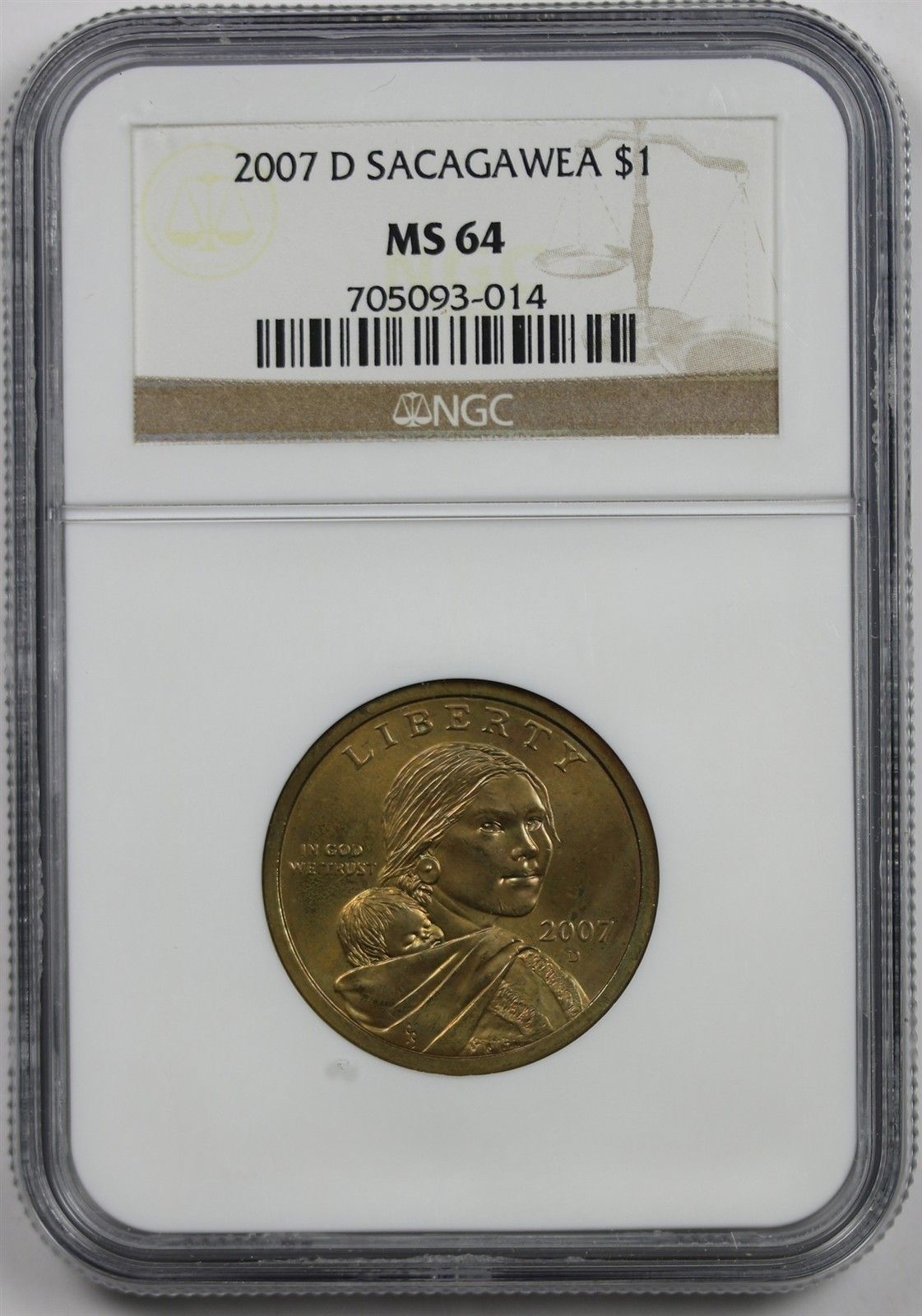 2006-D Sacagawea Dollar $1 NGC MS 64