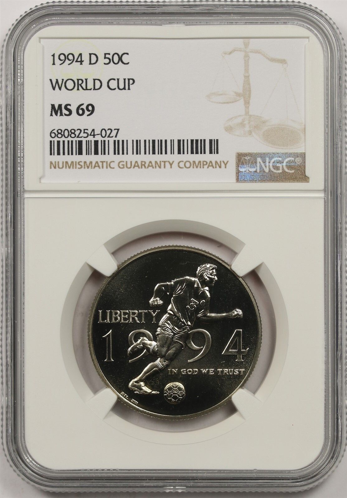 1994-D World Cup 50C NGC MS 69 Modern Commemorative Half Dollar