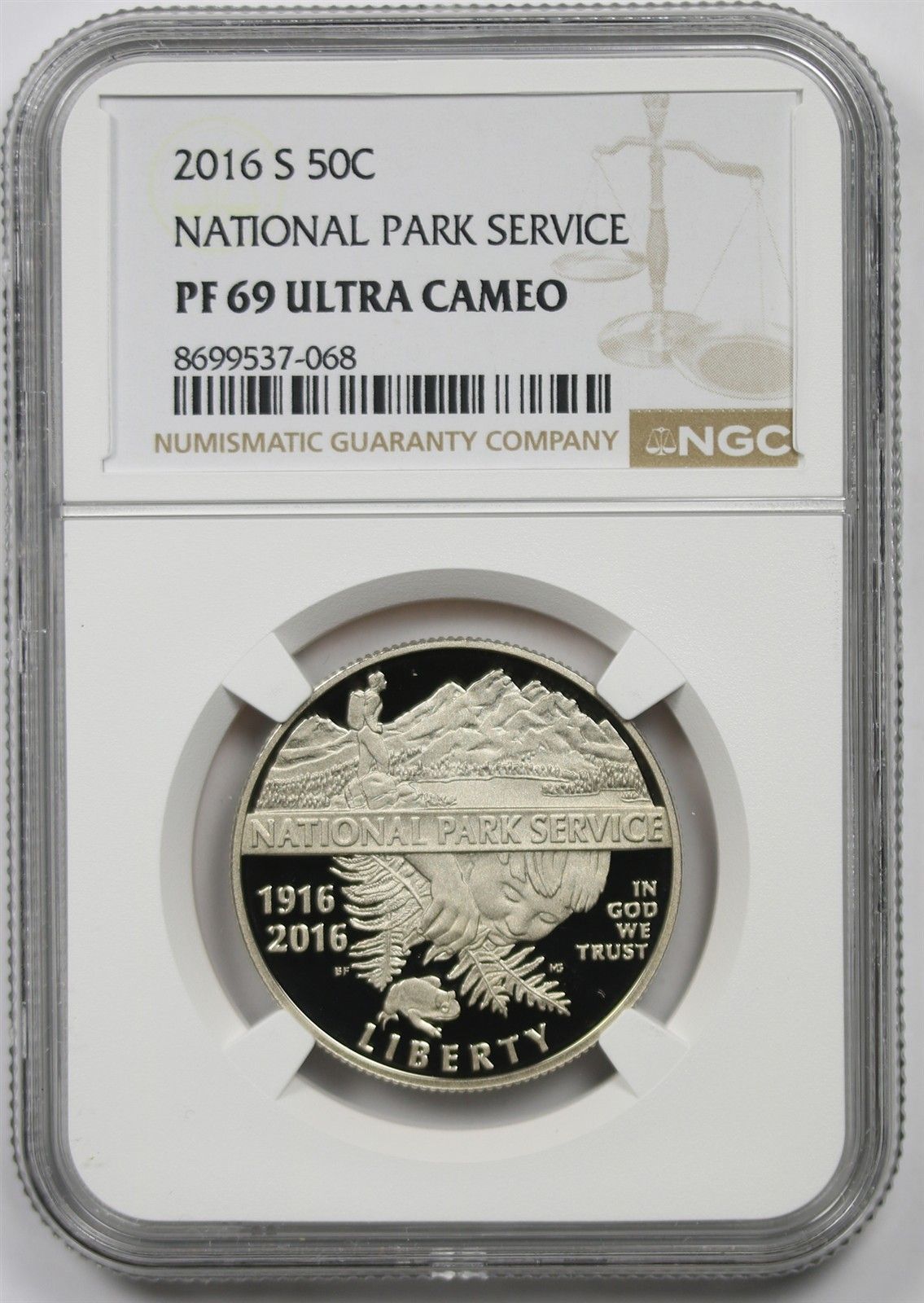 2016-S National Park Service 50C NGC PF 69 UCAM Modern Commemorative Half Dollar