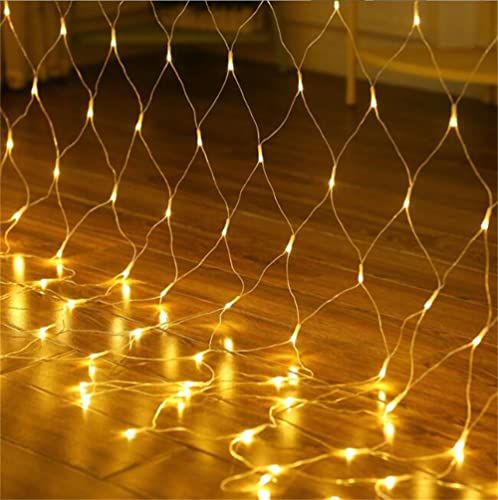 ソーラー イルミネーション ネットライト LED屋外ネットライトソーラーガーデンネットライトストリング 3ｍ＊2m ネットライト196 LED 8モード ネットワークフェアリーライト、リモコンとタイミング機能、屋外防水ネットライト、寝室のカー 7b4c7bd0