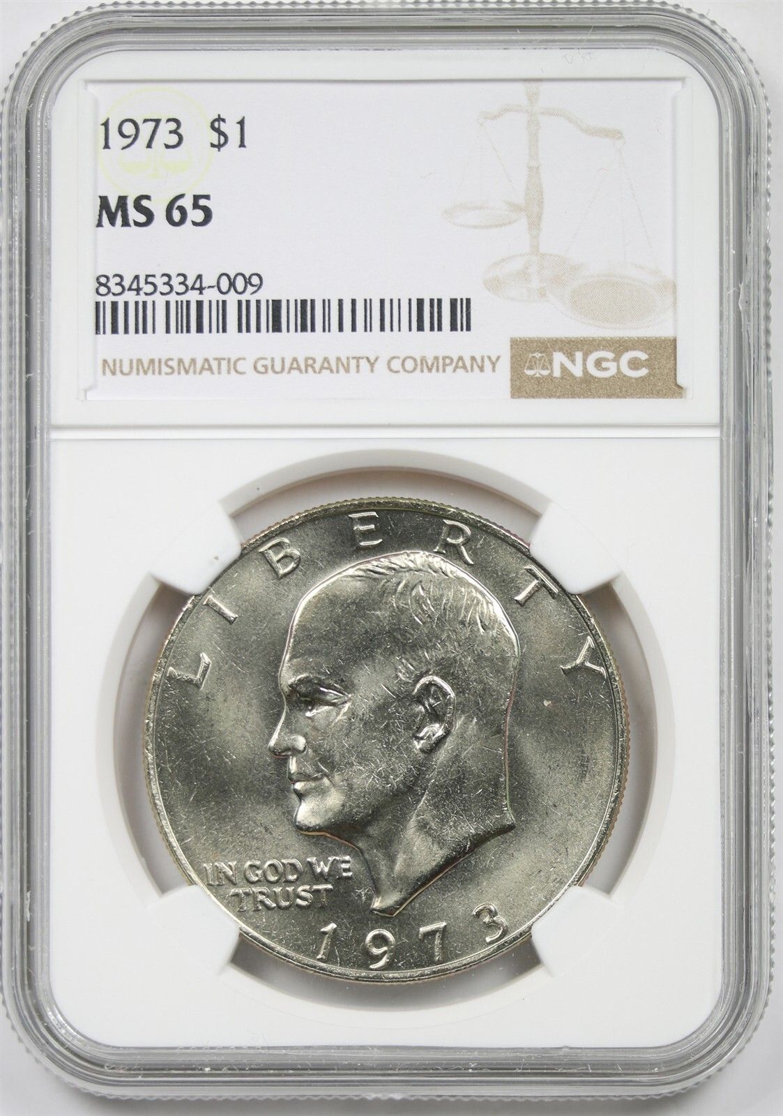 1973 $1 NGC MS 65 Eisenhower IKE Dollar
