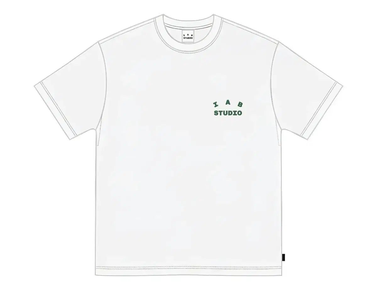 S IAB Studio Tシャツ 白 ディープグリーン
