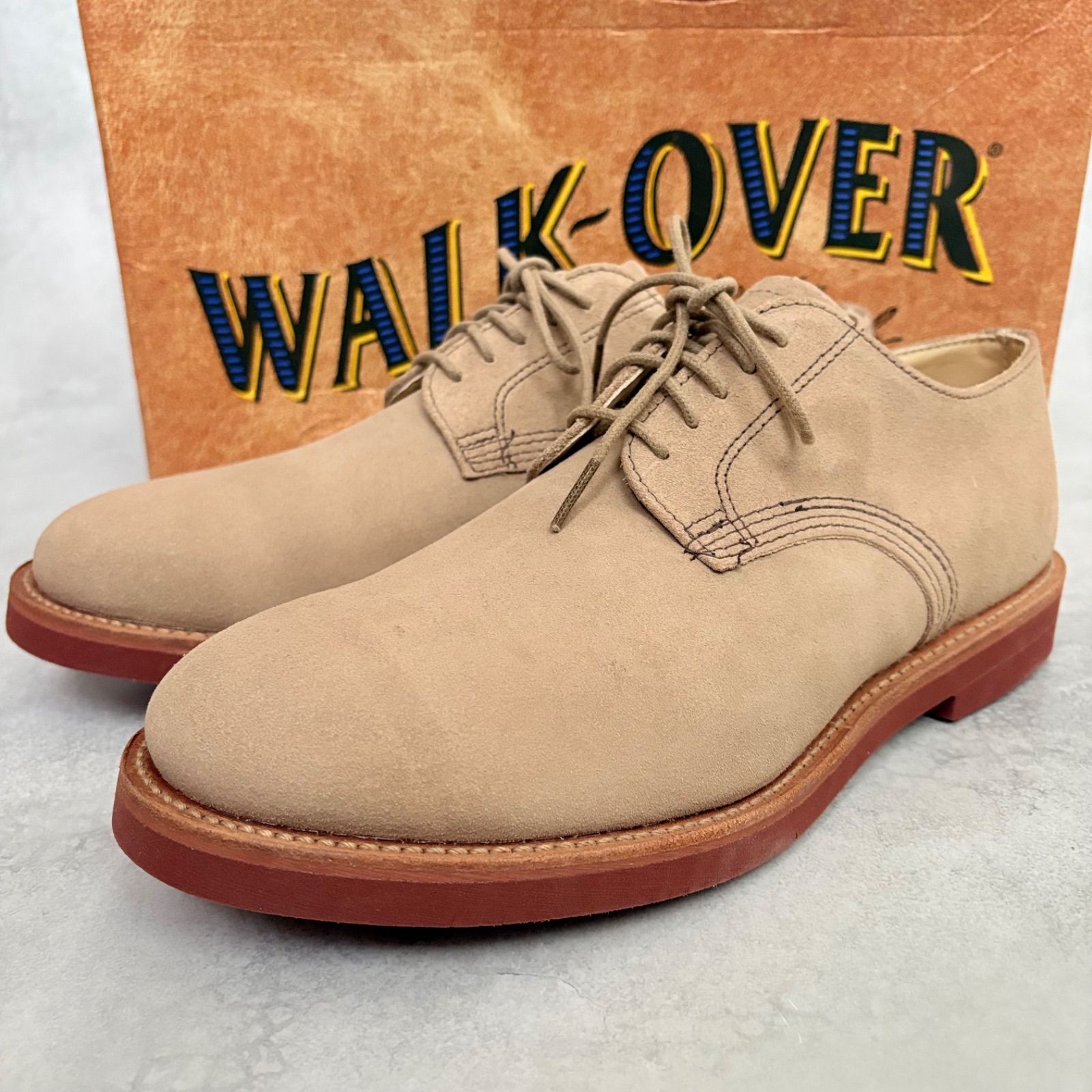 ウォークオーバー WALK OVER USA製 スウェードシューズ レザー 革靴