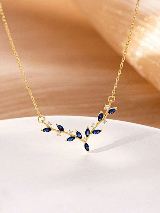 ジュエリー レディース ネックレス 1個 ユニークなヨーロッパ製S925スターリングシルバー鹿の角ペンダントネックレス