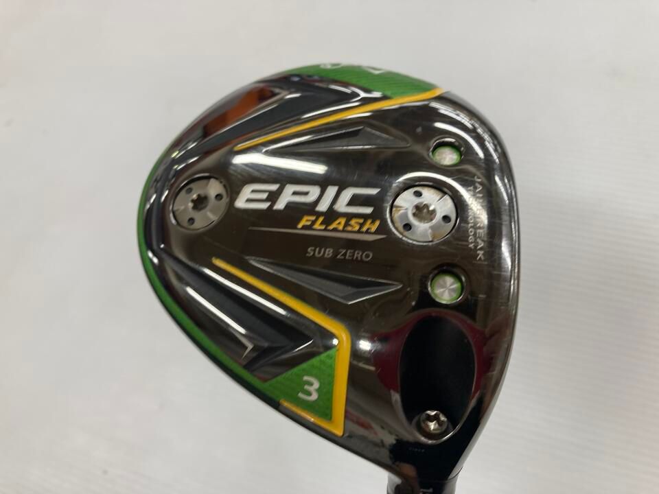 キャロウェイ　EPIC FLASH SUB ZERO　15度　ツアーAD SZ　Sフレックス　フェアウェイウッド　中古【最短即日発送】