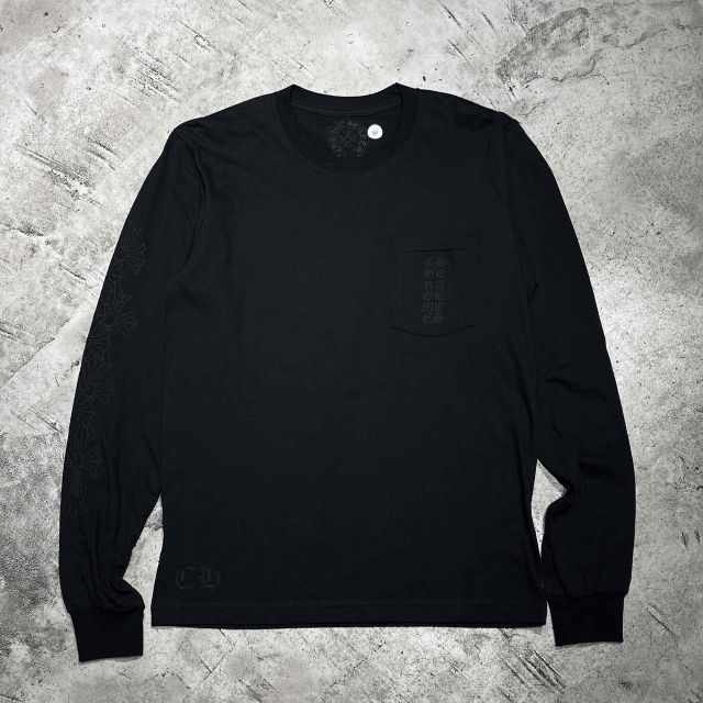 CHROME HEARTS MIAMI LIMITED VERTICAL CEMETERY CROSS L/S TEE Mサイズ クロムハーツ マイアミ リミテッド ヴァーティカル セメタリークロス 長袖Tシャツ ロンTEE カットソー 心斎橋店