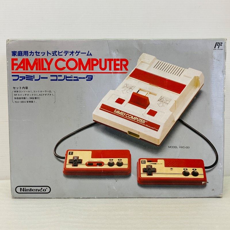 動作未確認】【箱付き】任天堂 ファミリーコンピュータ HVC-001 動作未確認】【箱付き】任天堂 ファミリーコンピュータ HVC-001
