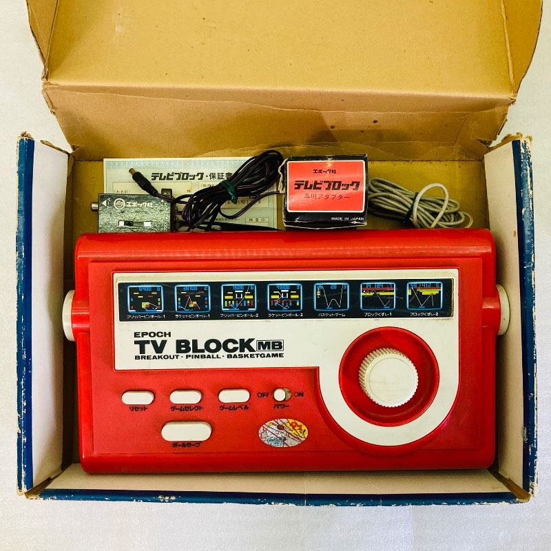動作未確認】エポック テレビブロックMB 7種類の画面で28のゲーム 昭和