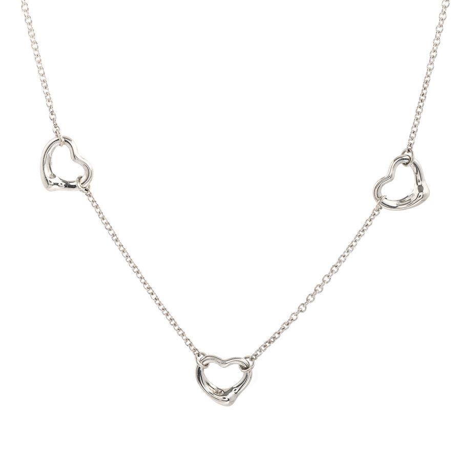 TIFFANY&Co. ティファニー ネックレス オープンハート トリプル
