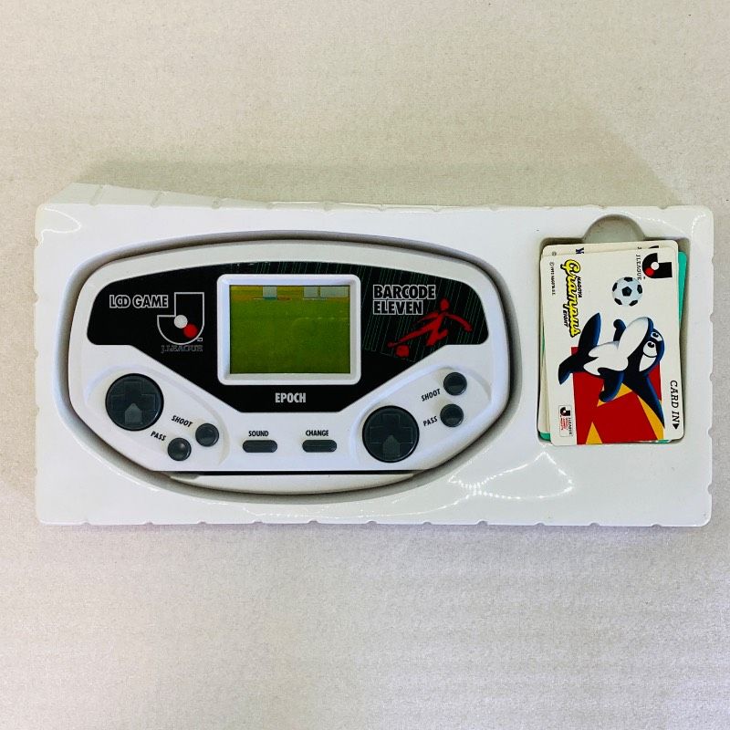 ジャンク品ゲーム機 ジャンク】エポック Jリーグ公式LCDゲーム バーコードイレブン 携帯型