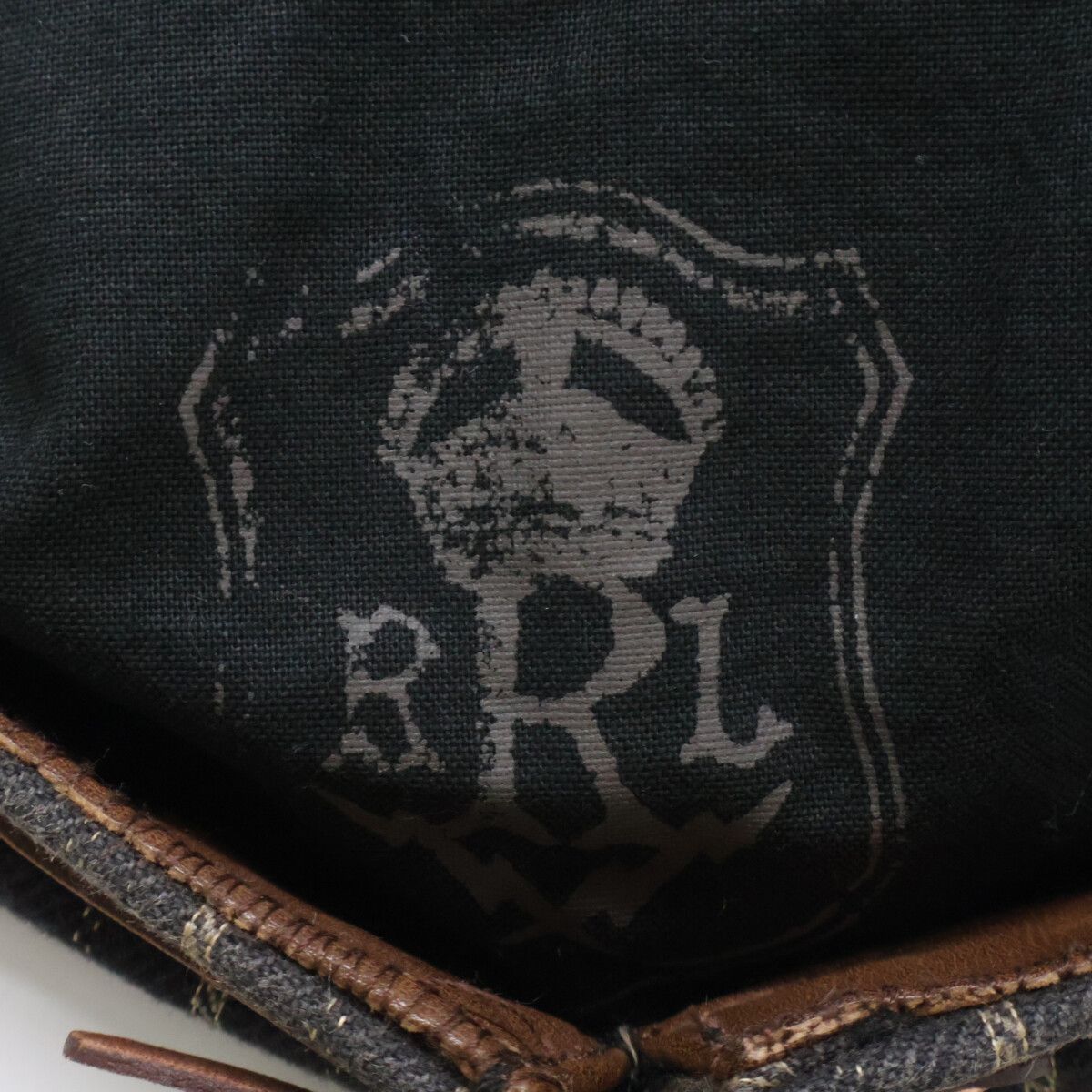 RRL ダブルアールエル 【新品同様】ヴィンテージ加工 コットン/レザー
