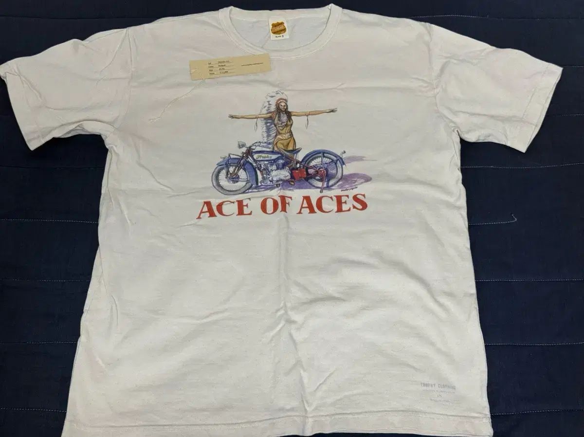 (42 XL) TROPHY CLOTHING (トロフィークロージング) Ace of Aces プリンティング 半袖Tシャツ