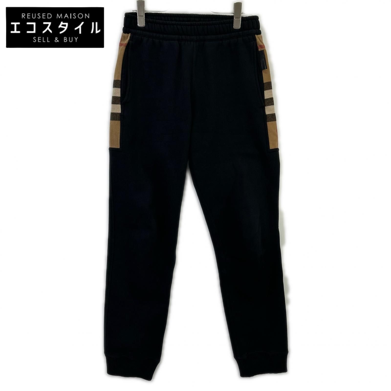 BURBERRY　バーバリー　8045013 サイドチェックパネル スウェットパンツ　S