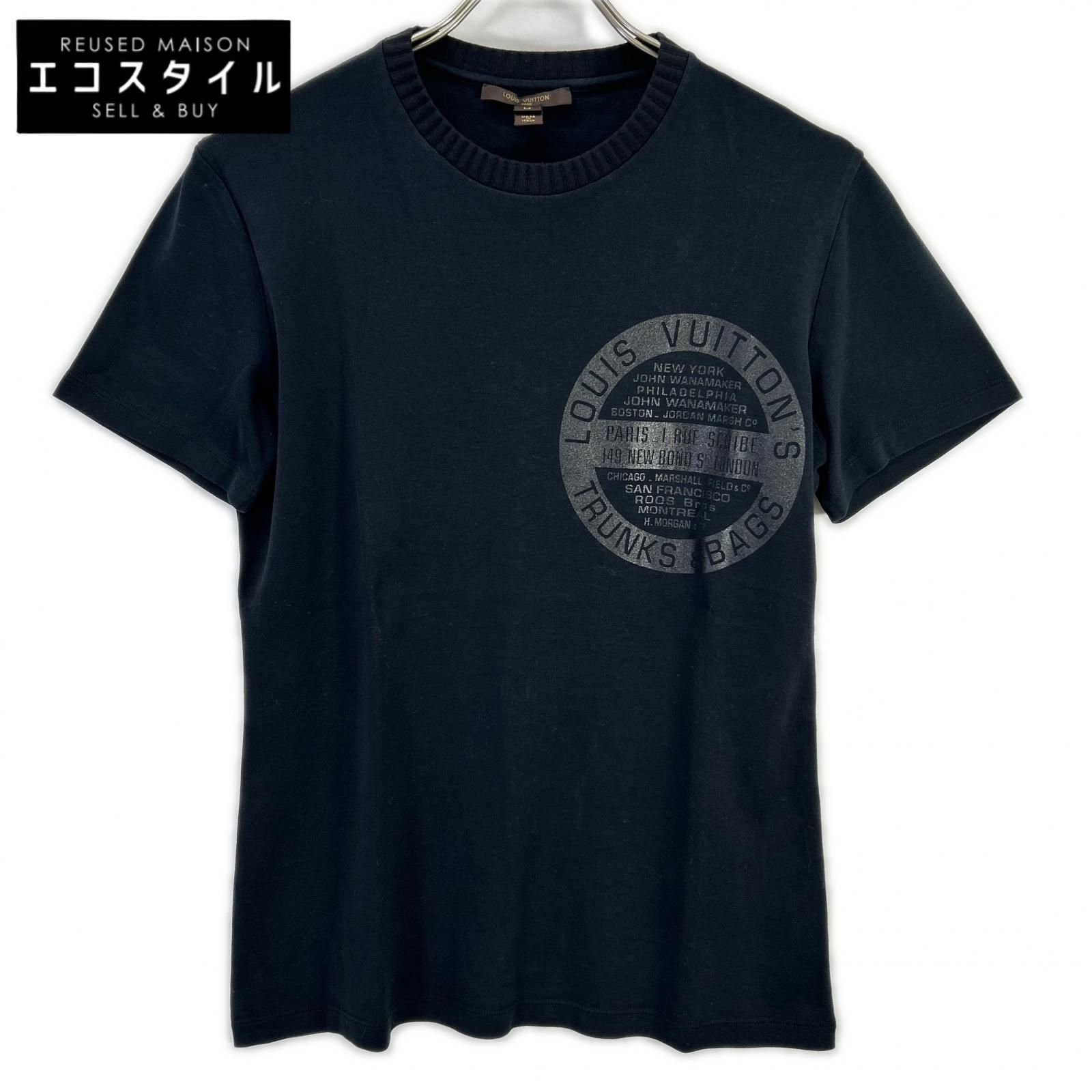 LOUIS VUITTON　ルイヴィトン　RW172W DMF FDTS08 LVワールドツアー LVスタンプTシャツ　M