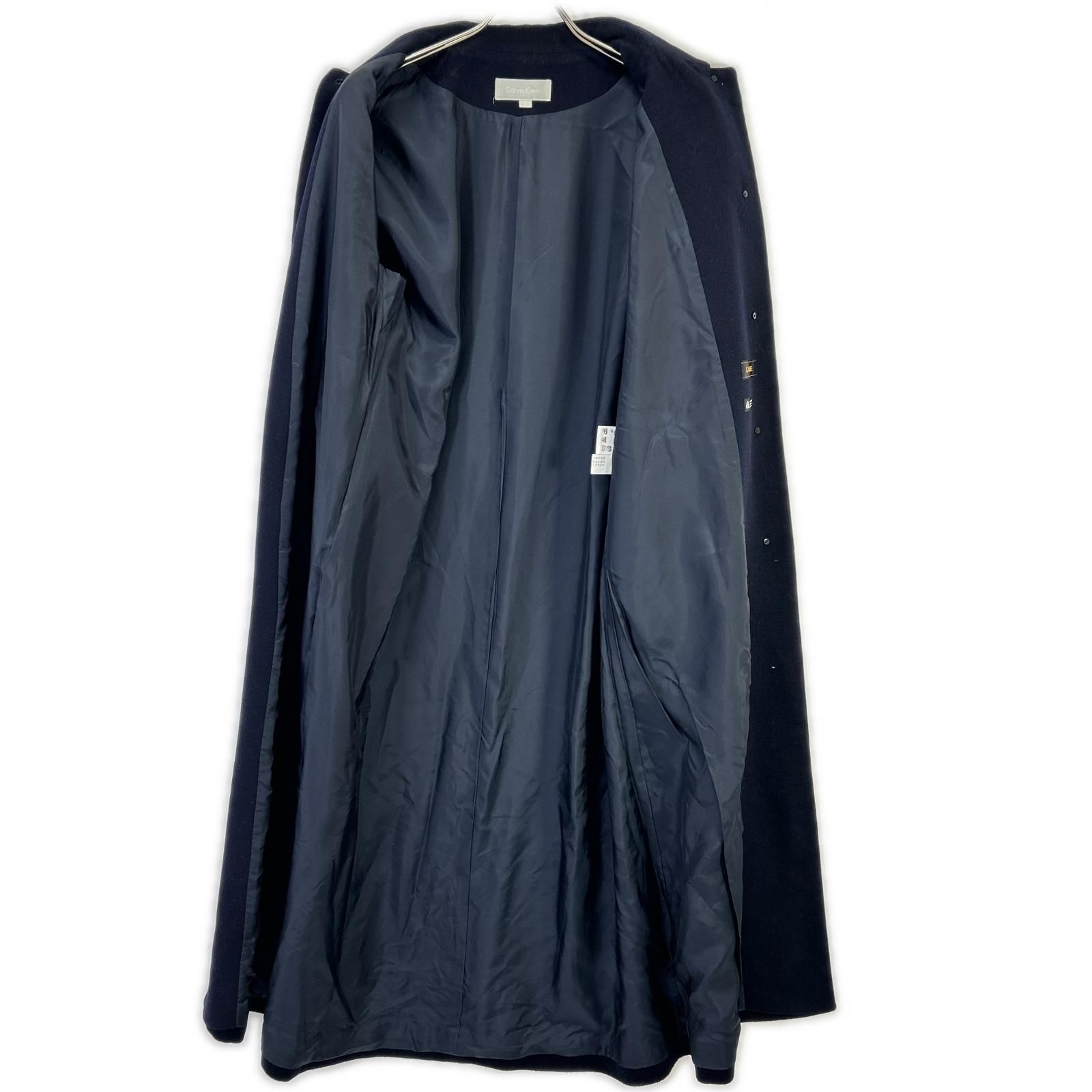 レディース Calvin Klein カルバンクライン ネイビー カシミヤ混 