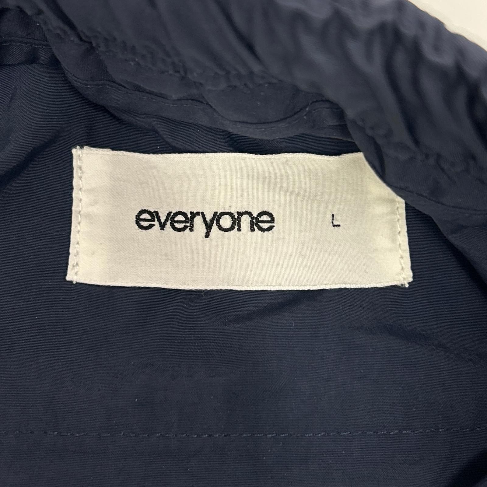 everyone エブリワン 23AW ネイビー ナイロン NYLON BELTED EASY PANTS 