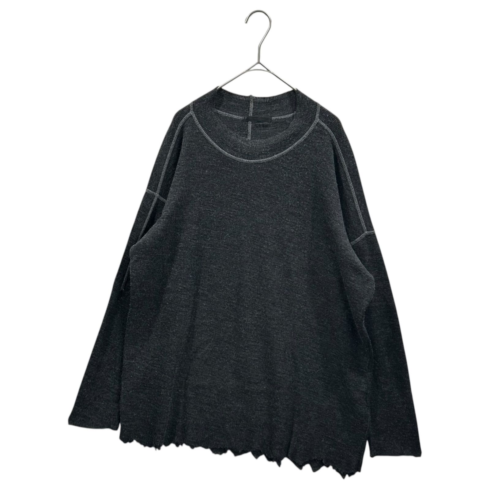 The Viridi-anne(ザヴィリディアン) 2018AW Wool Cut-Off Knit ウール カットオフ ニット VI-2964-07 1 グレー
