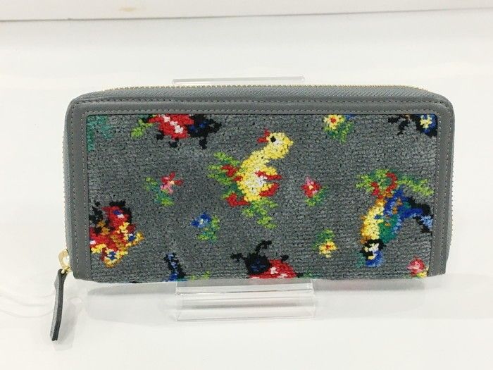 CJ87 フェイラー FEILER ハイジ ラウンドファスナー長財布 グレー WEB