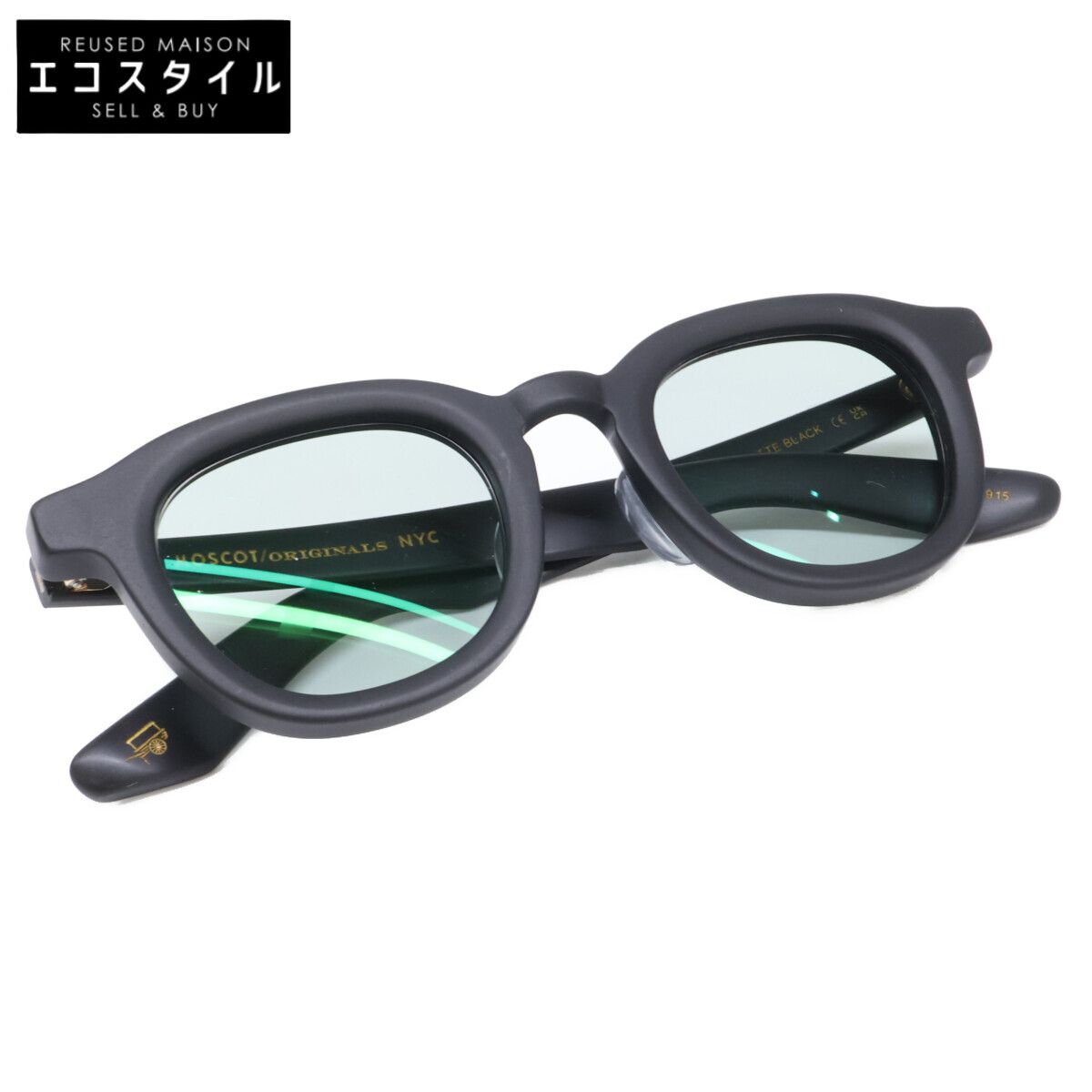 MOSCOT　モスコット　DAHVEN COL.MATTE BLACK ダーヴェン 度入りレンズ ボスリントンシェイプ メガネフレーム　47□24-151