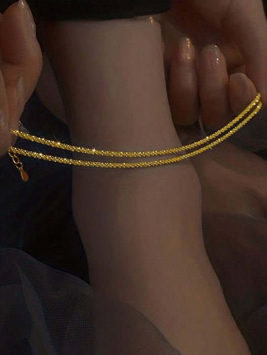 ジュエリー レディース ブレスレット 925スターリングシルバー軽量アンクレットブレスレット、繊細なミニマリスト、エレガントなジュエリー、女性&女の子の結婚式のアクセサリーギフト 1個入り