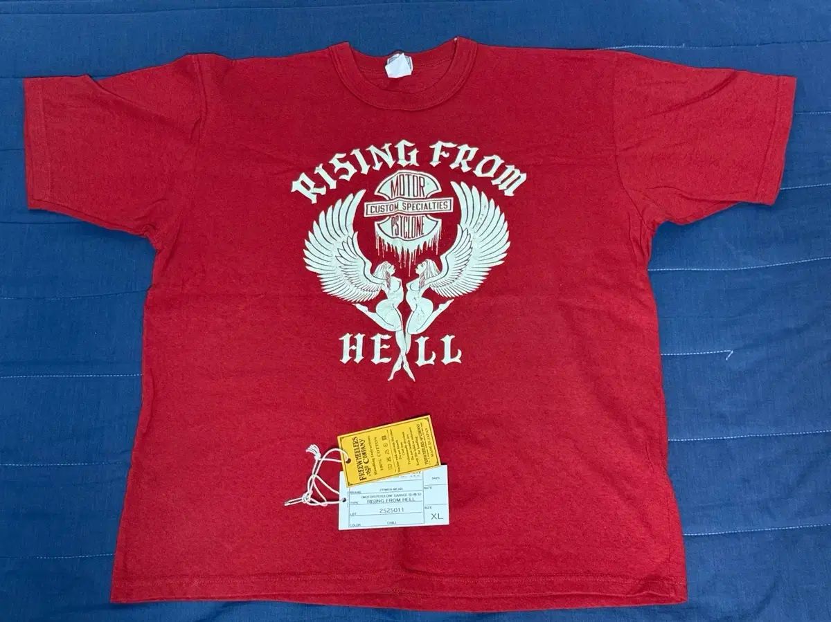 (XL 44)FREEWHEELERS(フリーホイーラーズ) Rising From Hell 半袖 Tシャツ