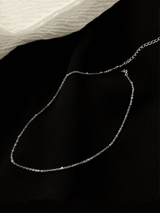 ジュエリー レディース ネックレス 1個 スターリングシルバー925 アンティーク シンプル スパークリングビーズ調整可能ネックレス、女性・女の子ファッショントレンディなカラーチェーン、日常生活やパーティーにも、ジ ジュエリー レディース ネックレス 1個 スターリングシルバー925 アンティーク シンプル スパークリングビーズ調整可能ネックレス、女性・女の子ファッショントレンディなカラーチェーン、日常生活やパーティーにも、ジ
