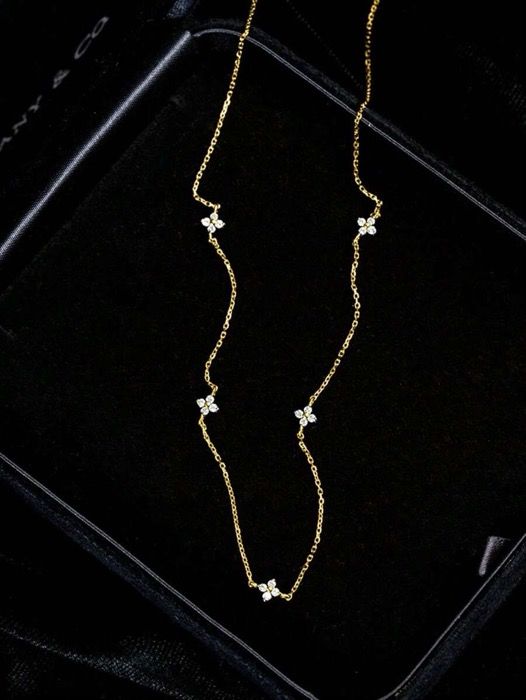 ジュエリー レディース ネックレス 1個 シンプルS925スターリングシルバー フラワー 天の川 ジルコニア ネックレス鎖骨チェーン レディース デイリー使い プレゼント ジュエリー レディース ネックレス 1個 シンプルS925スターリングシルバー フラワー 天の川 ジルコニア ネックレス鎖骨チェーン レディース デイリー使い プレゼント