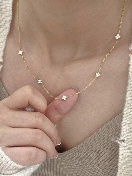 ジュエリー レディース ネックレス 1個 シンプルS925スターリングシルバー フラワー 天の川 ジルコニア ネックレス鎖骨チェーン レディース デイリー使い プレゼント ジュエリー レディース ネックレス 1個 シンプルS925スターリングシルバー フラワー 天の川 ジルコニア ネックレス鎖骨チェーン レディース デイリー使い プレゼント