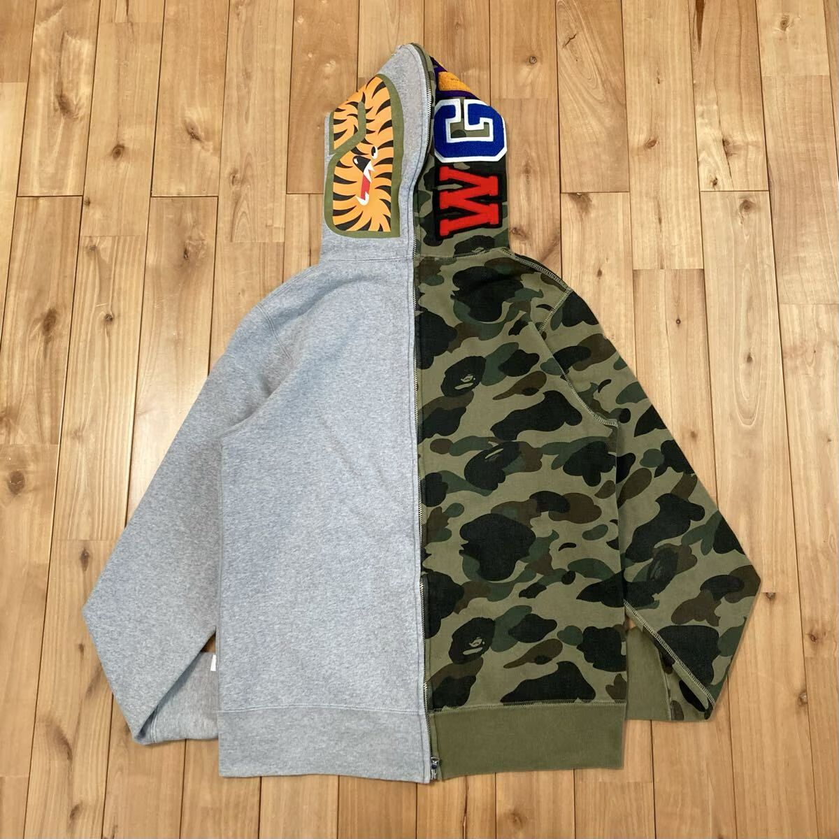 Separate shark full zip hoodie Mサイズ 1st camo a bathing ape BAPE 