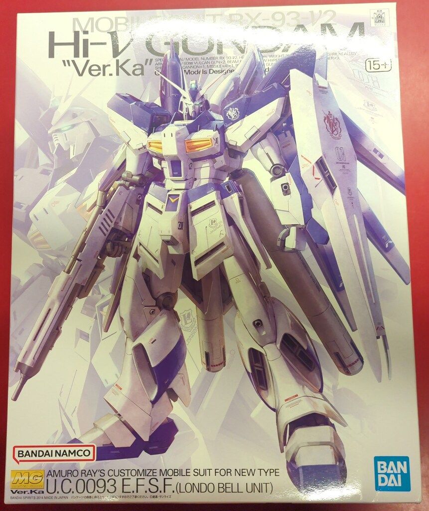 BANDAI SPIRITS MG 1/100 バンダイナムコ版 Hi-νガンダム［Ver.Ka］/15+表記