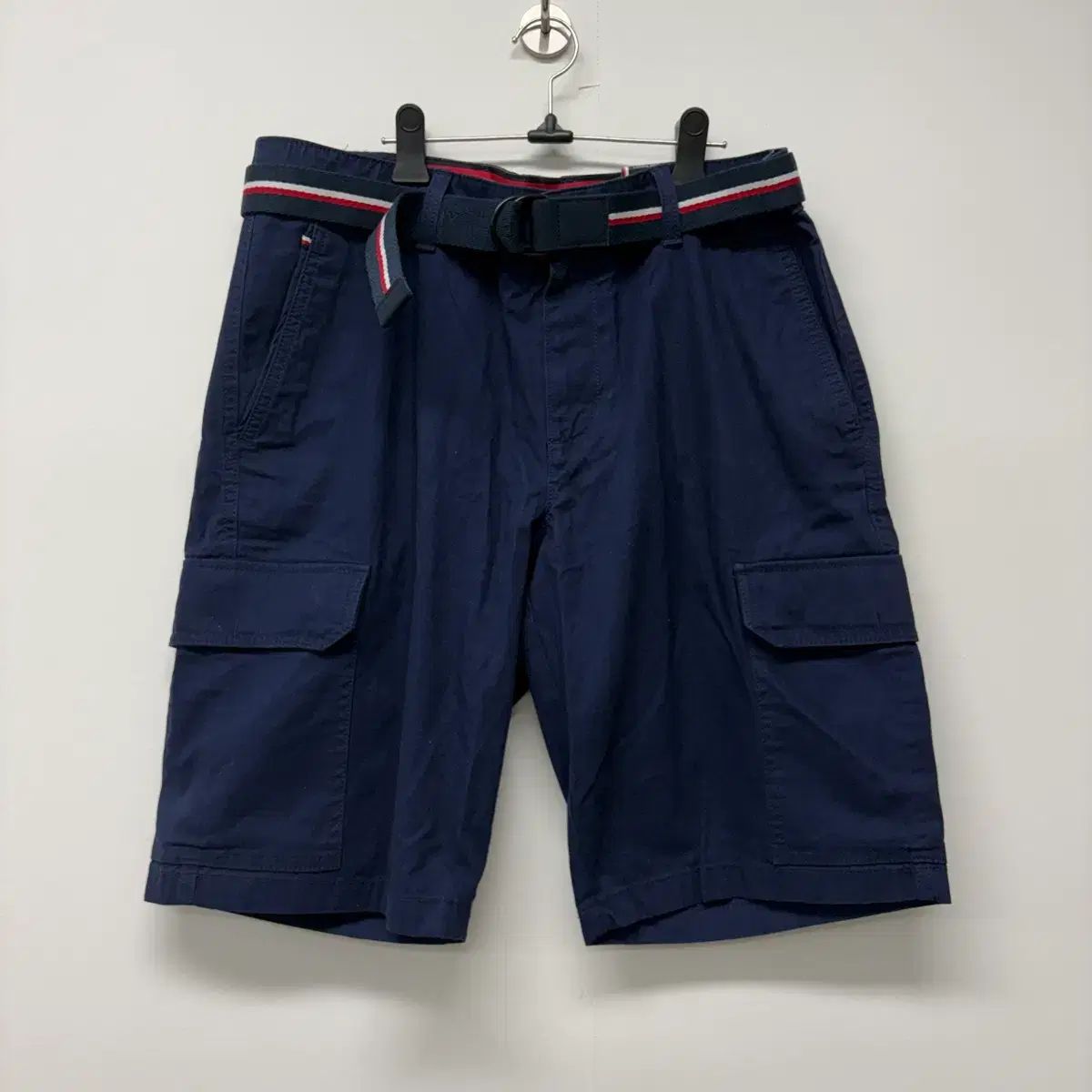 新品 Tommy Hilfiger トミーヒルフィガー ネイビー カーゴ ハーフパンツ 34