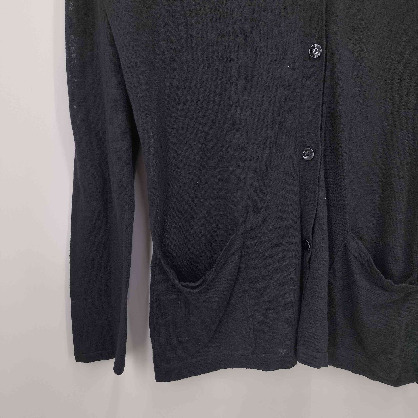 マックスマーラ MAX MARA 白タグ リネン100 Vネック ハイゲージ