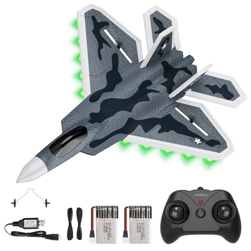 ラジコン 飛行機 DEERC おもちゃ 100g未満 戦闘機 RCグライダー 20分飛行 2.4GHz 6軸ジャイロ 軽量 低電力アラート 2段階スピード切替 EPP素材 耐久性 初心者 大人 子供用 技適認証済 FX622 shu 1577ac1d