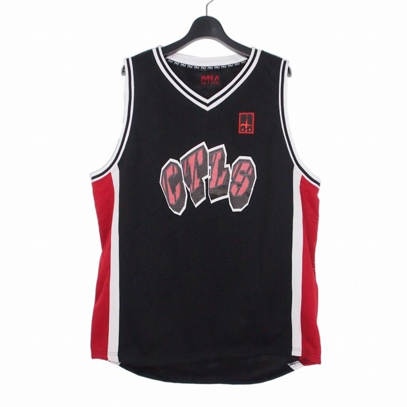 cvtvlist カタリスト　タンクトップ　黒赤 カタリスト CVTVLIST Basketball Tanktop バスケットボール タンク