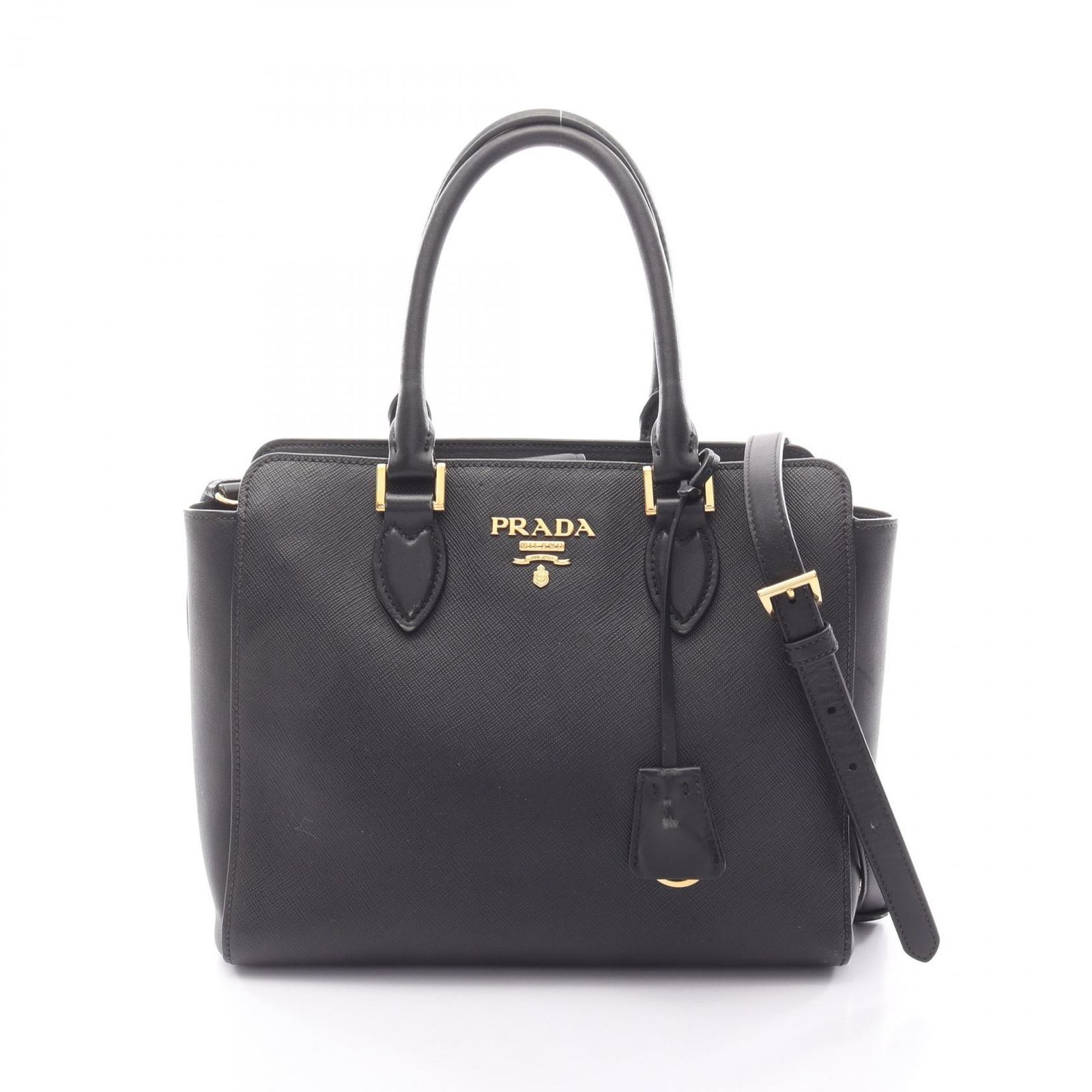 PRADA プラダ SAFFIANO +SOFT CALF 2WAY ハンドバッグ