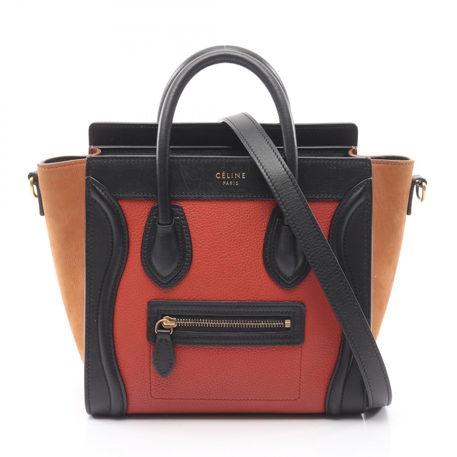 CELINE セリーヌ ラゲージ ナノショッパー 2WAY ハンドバッグ
