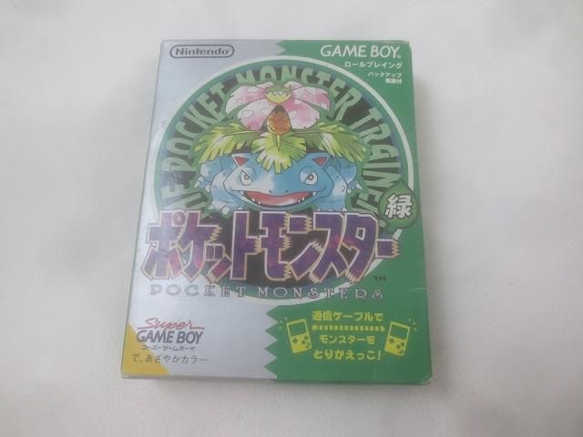 ゲーム ゲームボーイ ソフト ポケットモンスター 緑 箱 説明書 マップ